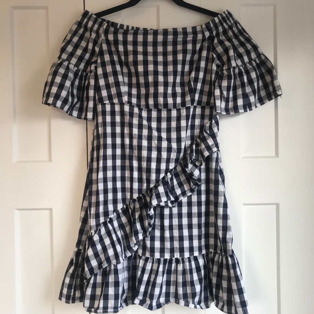 Gingham Ruffle Dress